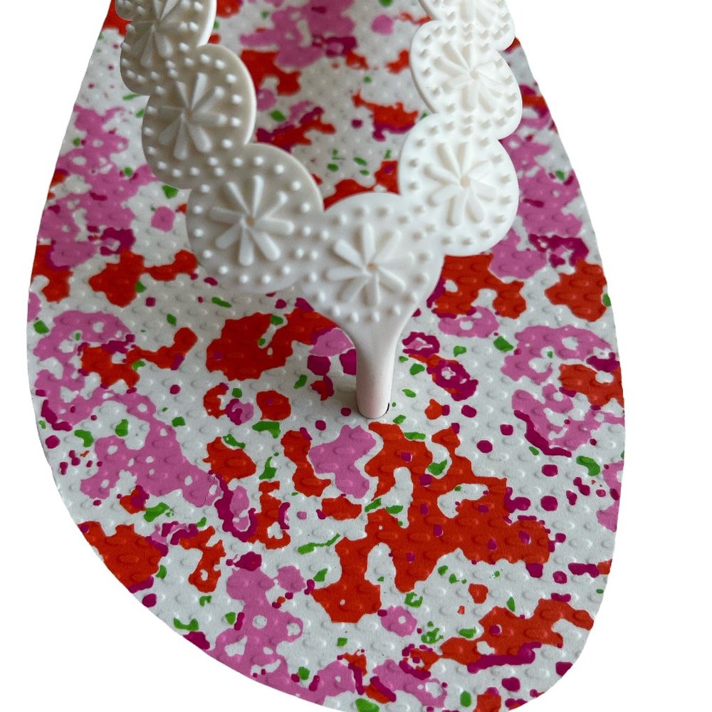 NEW Jack Rogers White Flip Flops - Size 11 - Picture 3 of 8